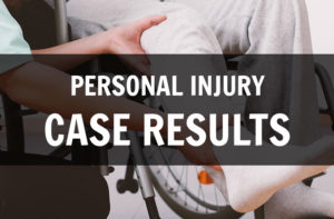 personal injury case results