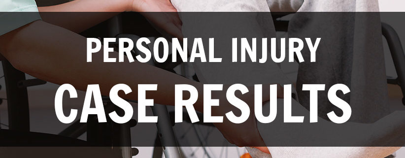 personal injury case results
